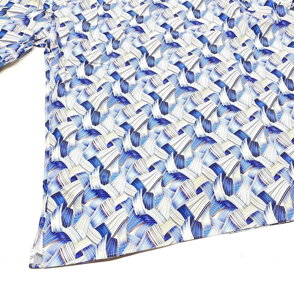 Solemare Maus & Hoffman Mens L Button Up Shirt All Over Print Abstract Short - Picture 11 of 14